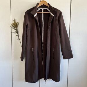 Jockey Person to Person Chocolate Brown Long Coat • Sz S